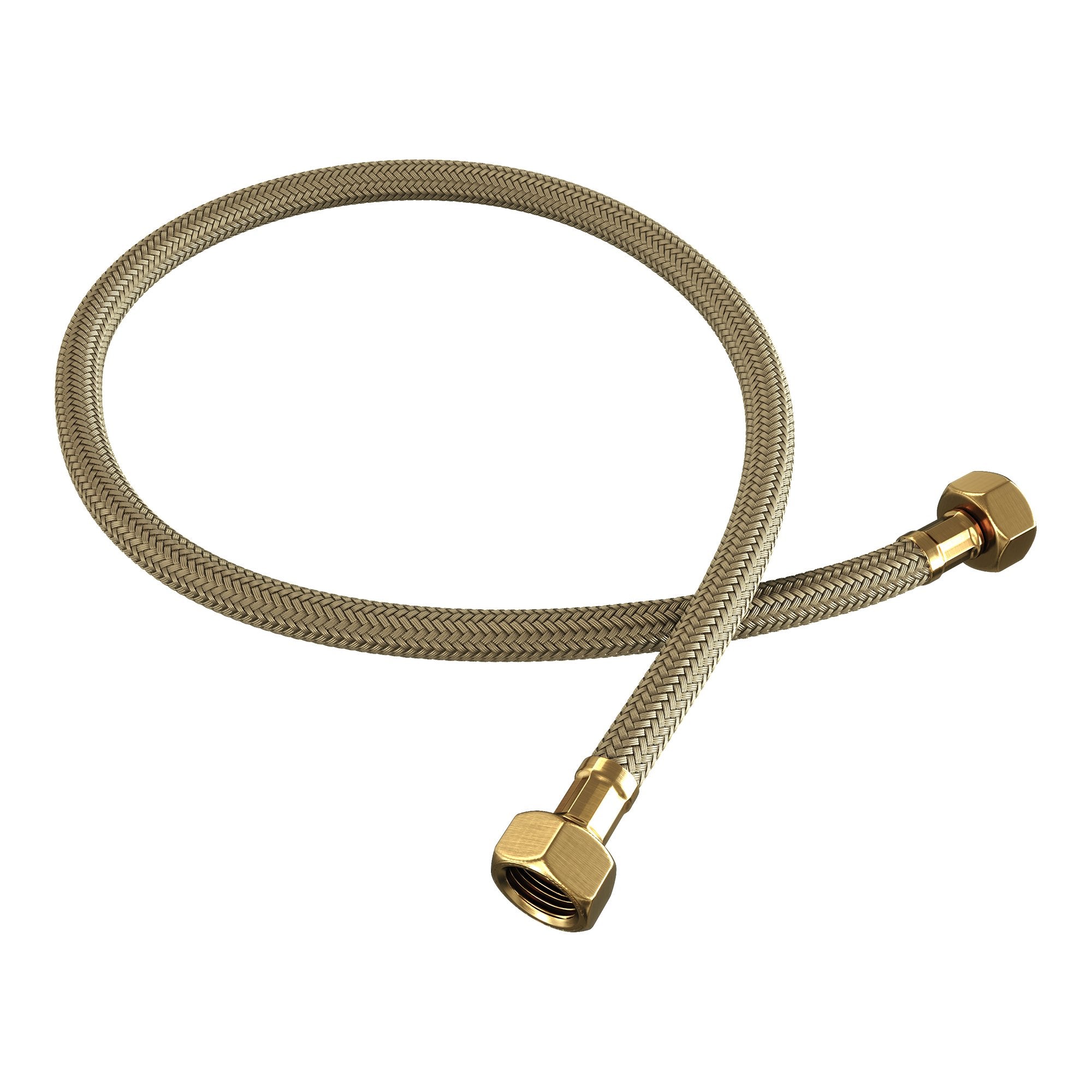 Brauer flexibele aansluitslang 1/2" gevlochten 30cm - Geborsteld Goud PVD