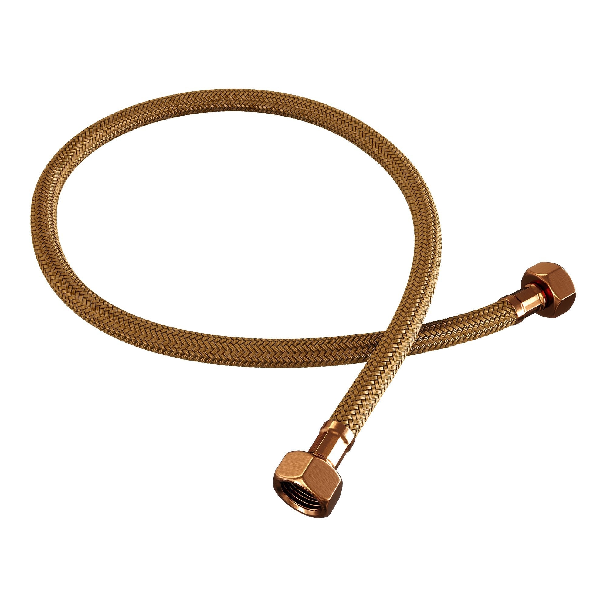 Brauer flexibele aansluitslang 1/2" gevlochten 30cm - Geborsteld Koper PVD