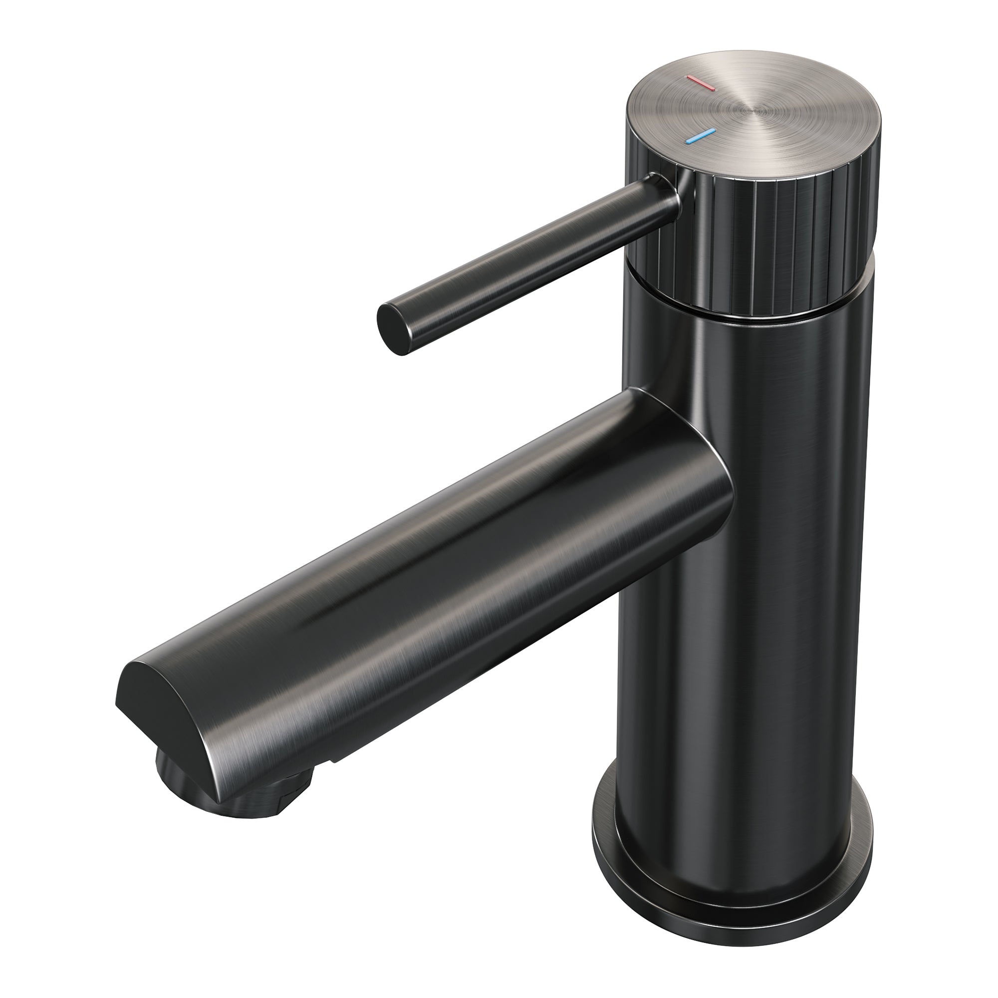 Brauer Stripe wastafelkraan - Geborsteld Gunmetal PVD