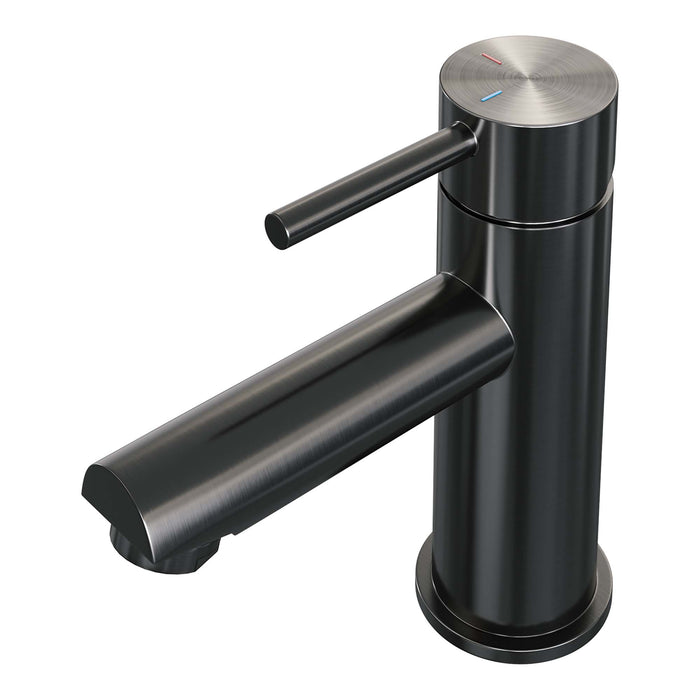 Brauer Edition wastafelkraan - hendel 1 - Geborsteld Gunmetal PVD
