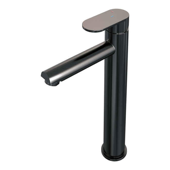 Brauer Edition wastafelkraan verhoogd - hendel 3 - Geborsteld Gunmetal PVD