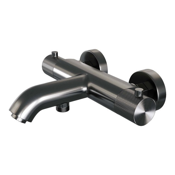 Brauer Carving opbouw baddouche thermostaatkraan Geborsteld Gunmetal PVD