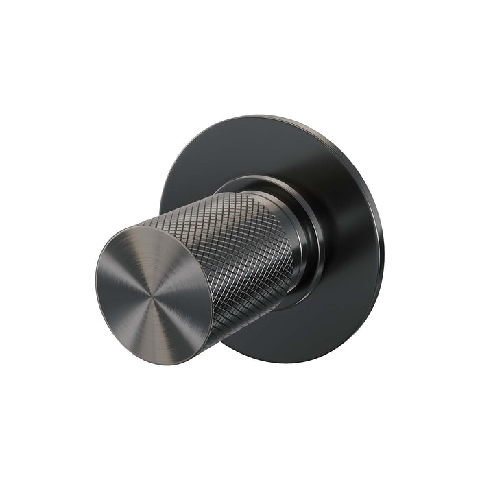 Brauer Carving losse inbouw stopkraan met in- en afbouwdelen Geborsteld Gunmetal PVD