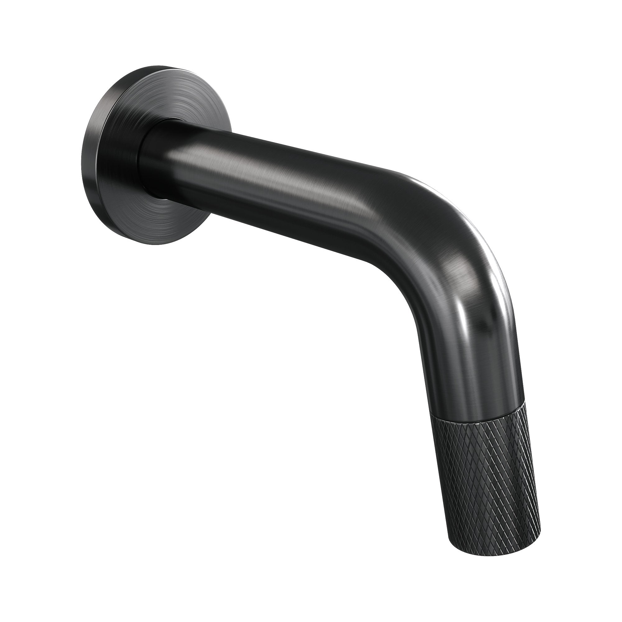 Brauer Carving inbouw fonteinkraan inkortbaar - Geborsteld Gunmetal PVD