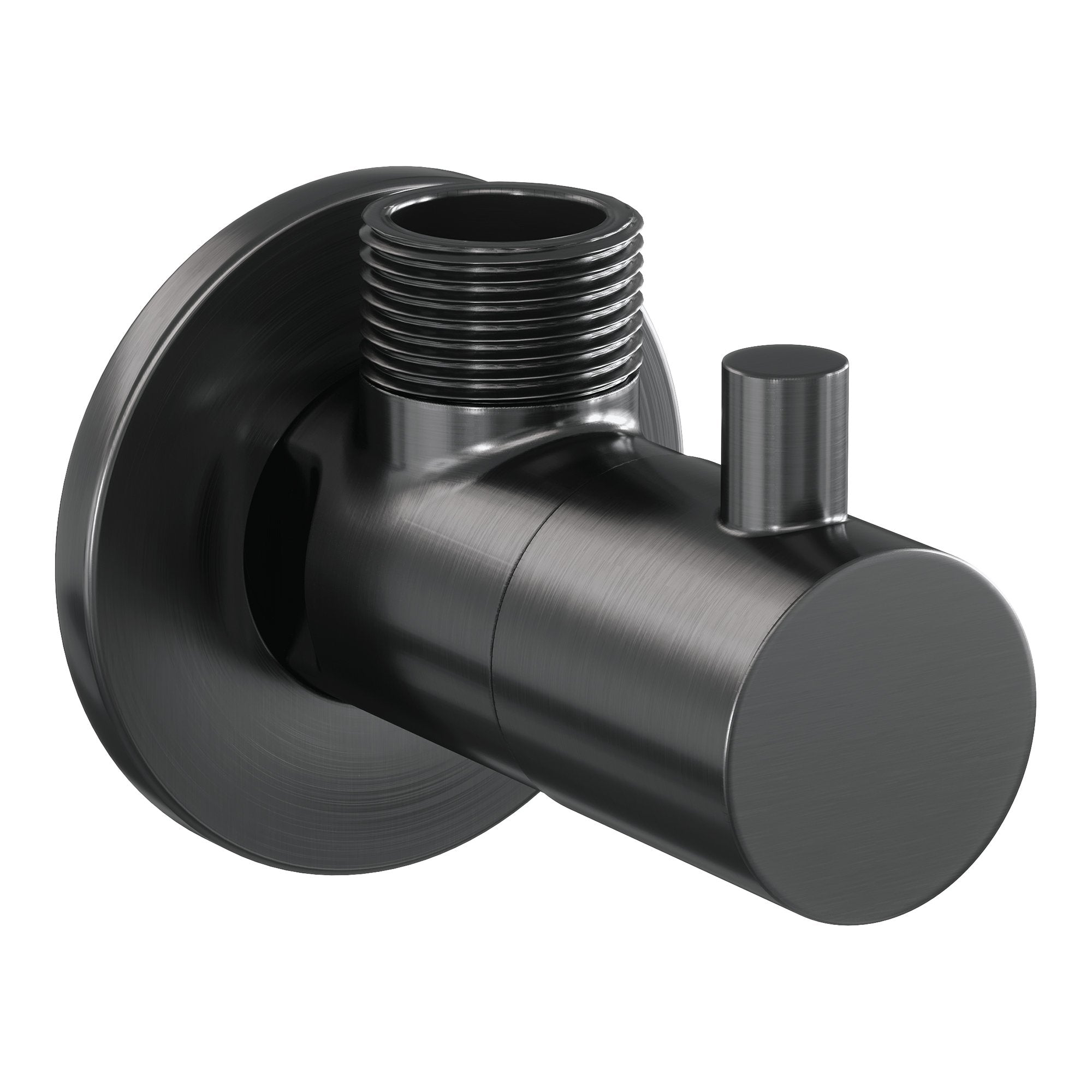 Brauer Edition hoekstopkraan compleet met slang - Geborsteld Gunmetal PVD