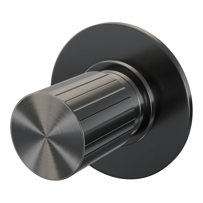 Brauer Stripe inbouw stopkraan - Geborsteld Gunmetal PVD