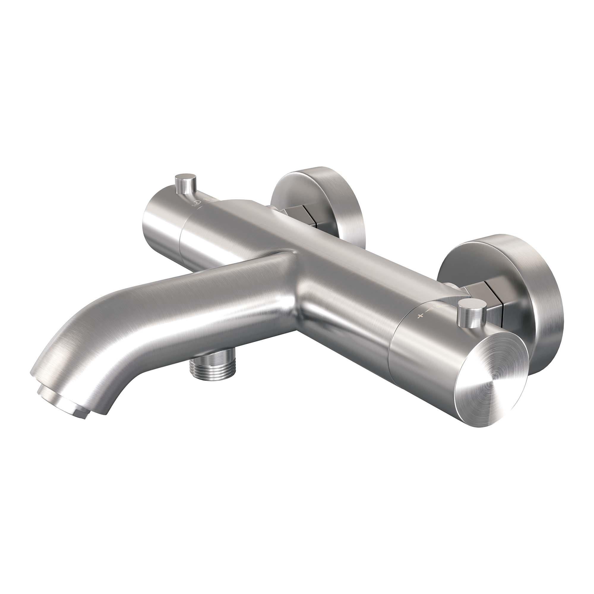 Brauer Edition badthermostaat met omstel geborsteld RVS PVD