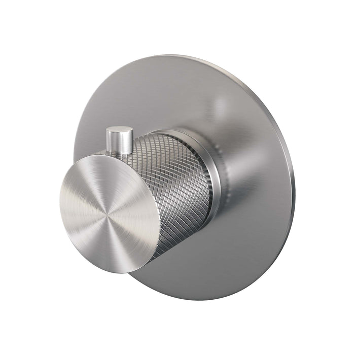 Brauer Carving losse inbouwthermostaat met in- en afbouwdelen geborsteld RVS PVD