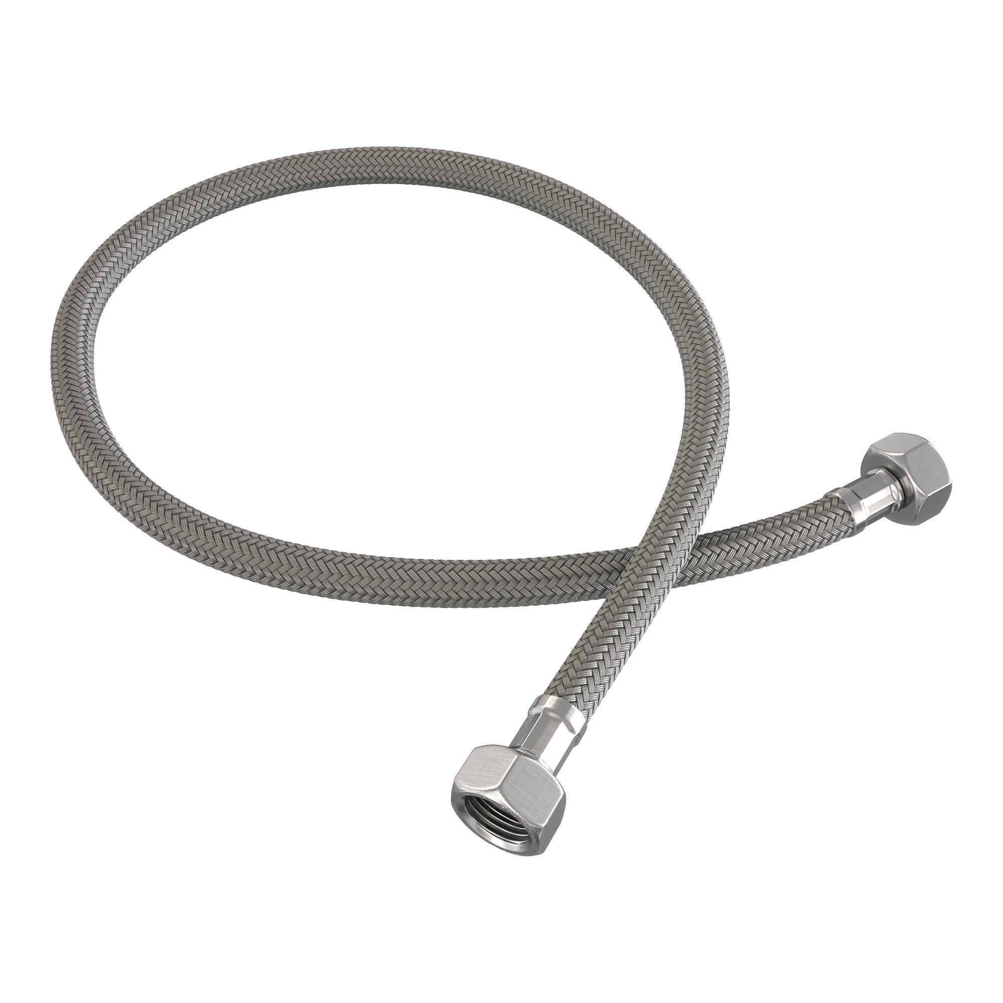 Brauer flexibele aansluitslang 1/2" gevlochten 30cm - geborsteld RVS PVD