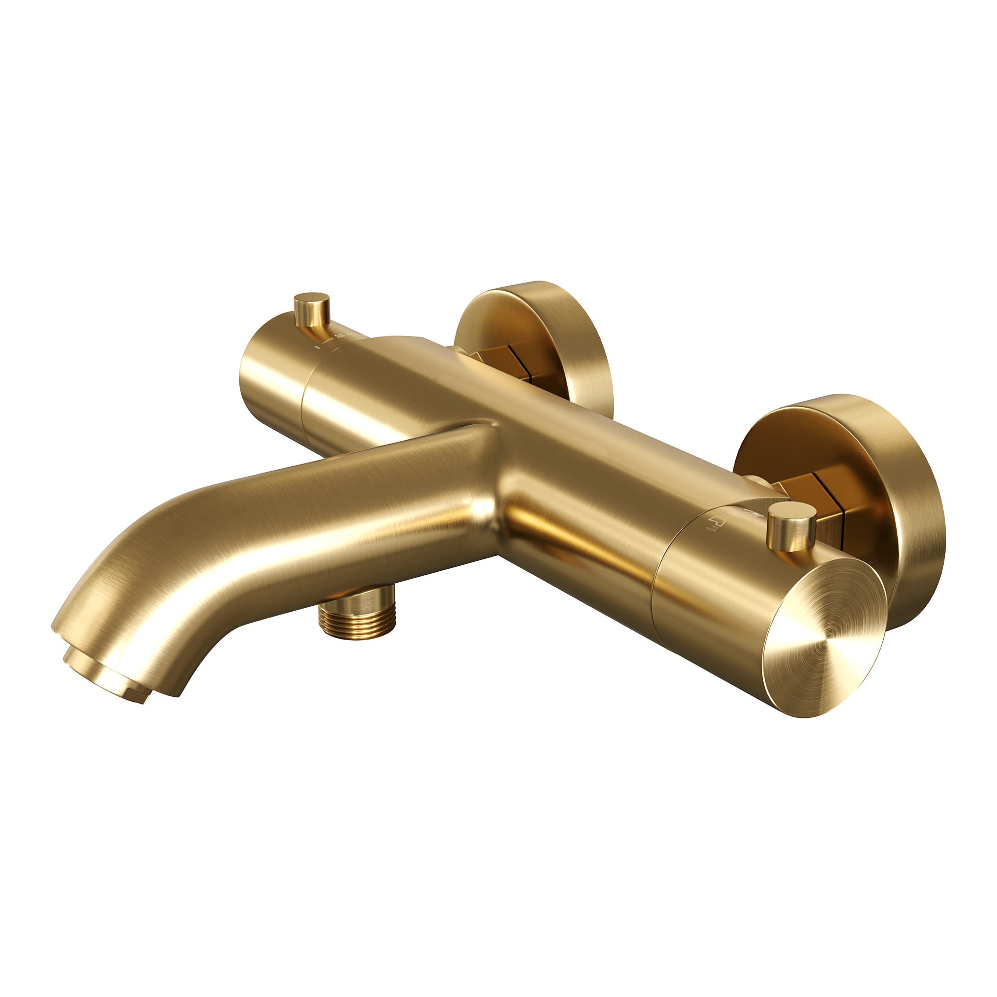 Brauer Edition badthermostaat met omstel Geborsteld Goud PVD