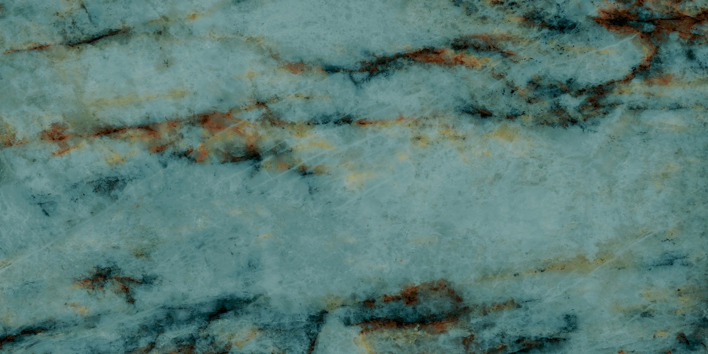 Tagina, Patagonia - Turchese, Lucidato, 60x120cm, 9.00mm, Rett.
