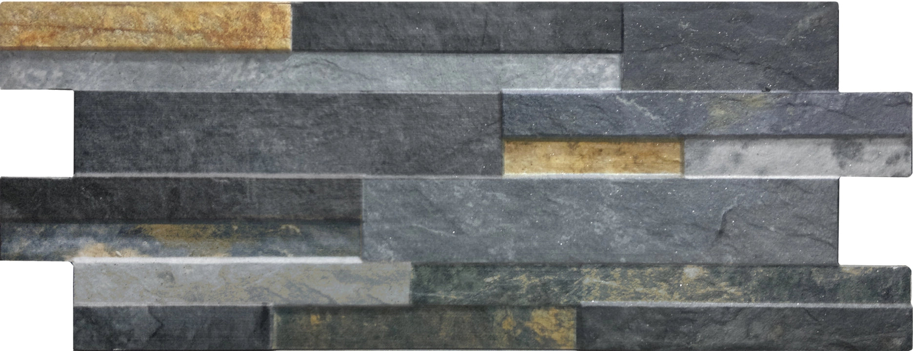 Walls&More by Keradom, Quarzo - Q300 - Iron, Naturale, 16x40cm, 10.00mm