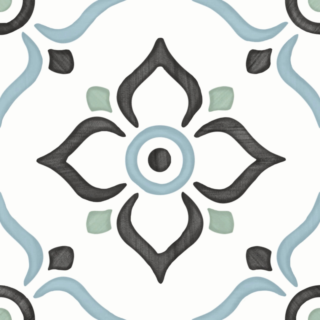 Harmony Inspire, Tanger - 31086 - Tanger Blue Garden, Matt, 12.3x12.3cm, 6.70mm, Rett.