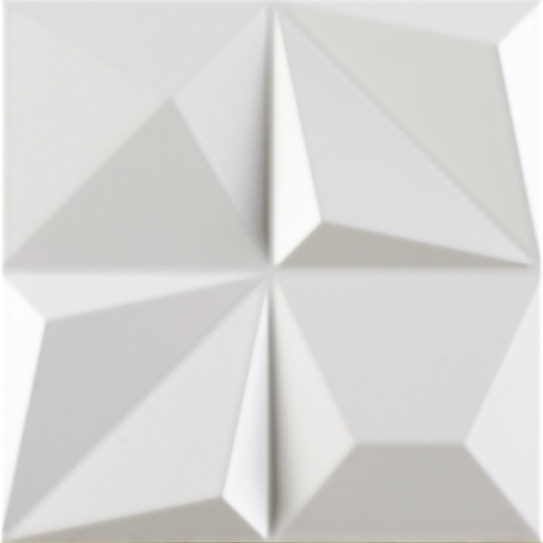 Dune Ceramica, Shapes - 187346 - Multishapes White, Matt, 25x25cm, 10.00mm, Rett.