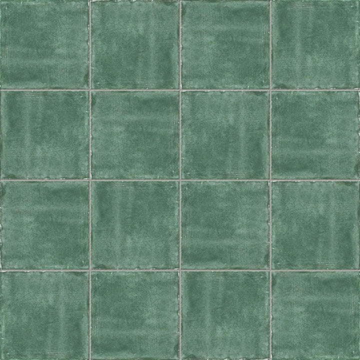 Mainzu, Estil Antic - Verde, Brillo, 15x15cm, 10.00mm