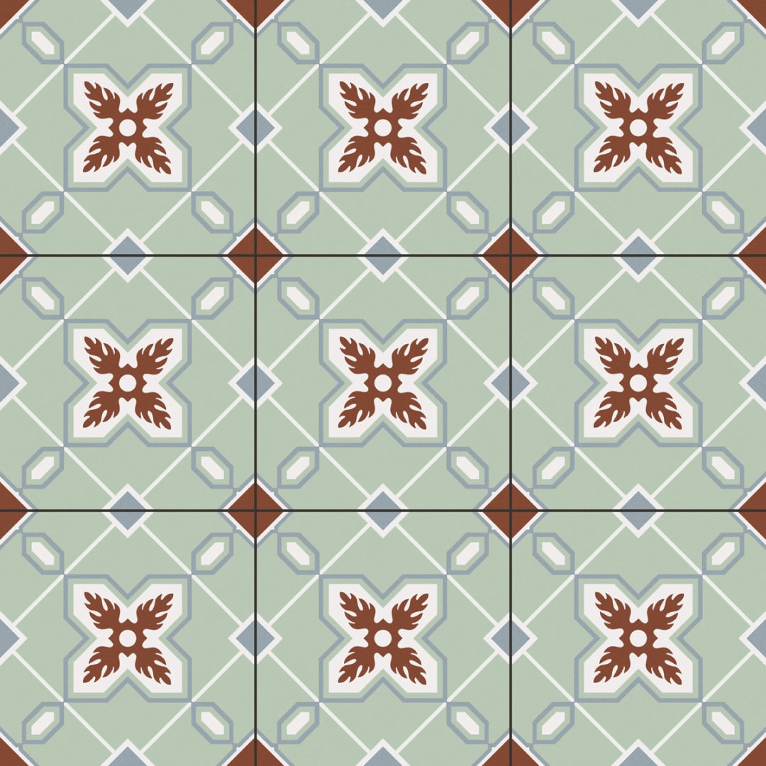 Apavisa, Senso - Wind Green, Naturale, 60x60cm, 7.00mm, Not rectified