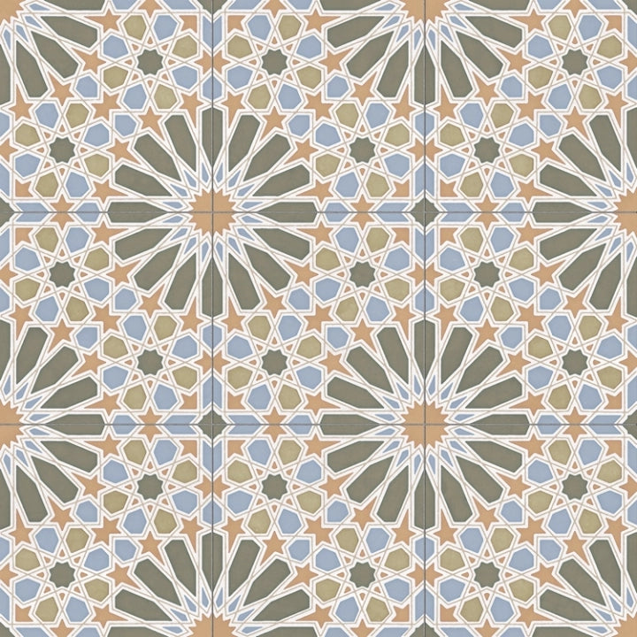 Aparici, Alhambra - Green, Naturale, 59.2x59.2cm, 10.00mm, Rett.
