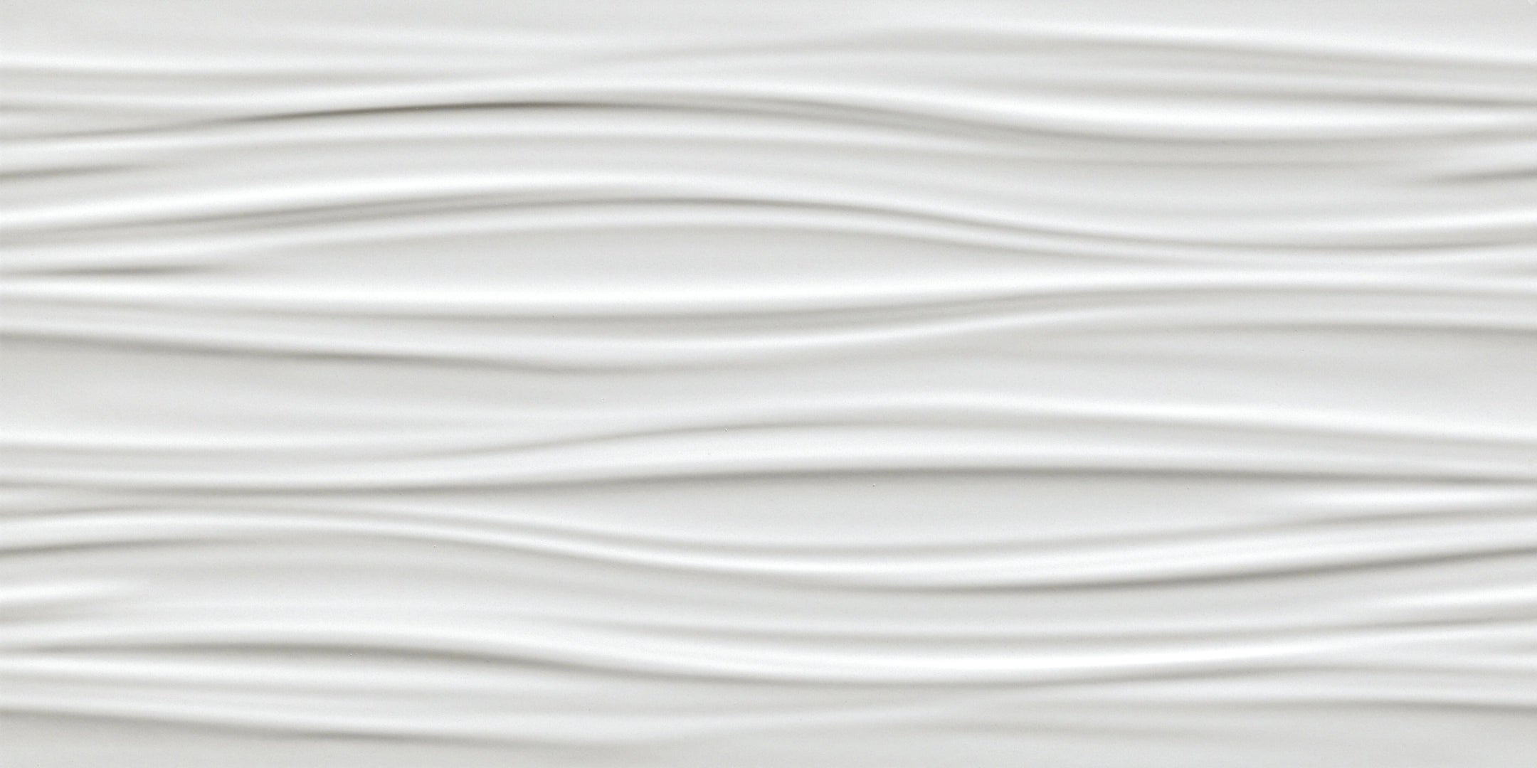 Atlas Concorde, 3d Wall Design - 8SBW - Sinuous 3d Ribbon White, Matt, 40x80cm, 9.00mm
