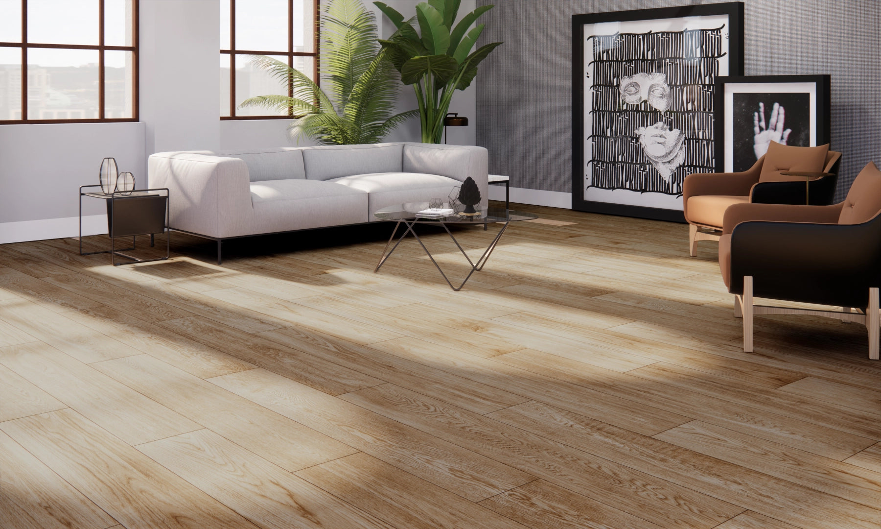 Tau Ceramica, Albar - Roble, Matt, 25x150cm, 10.50mm, Rett.