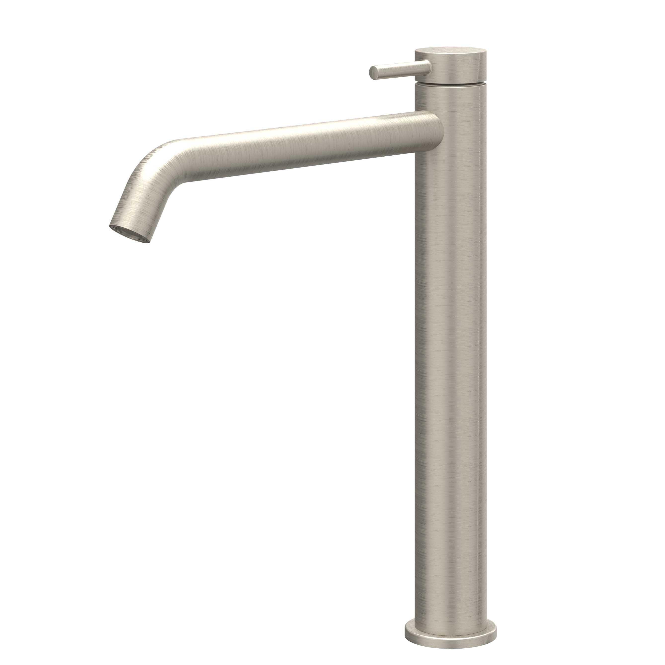 IVY Bond wastafelkraan verhoogd - L model - geborsteld nickel PVD