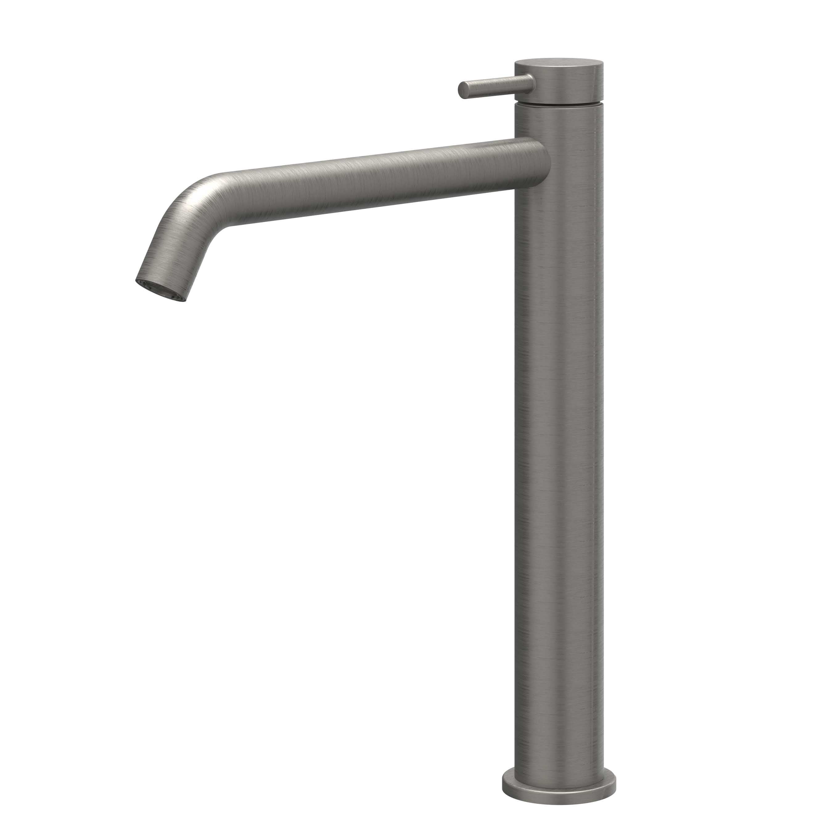 IVY Bond wastafelkraan verhoogd - L model - geborsteld metal black PVD
