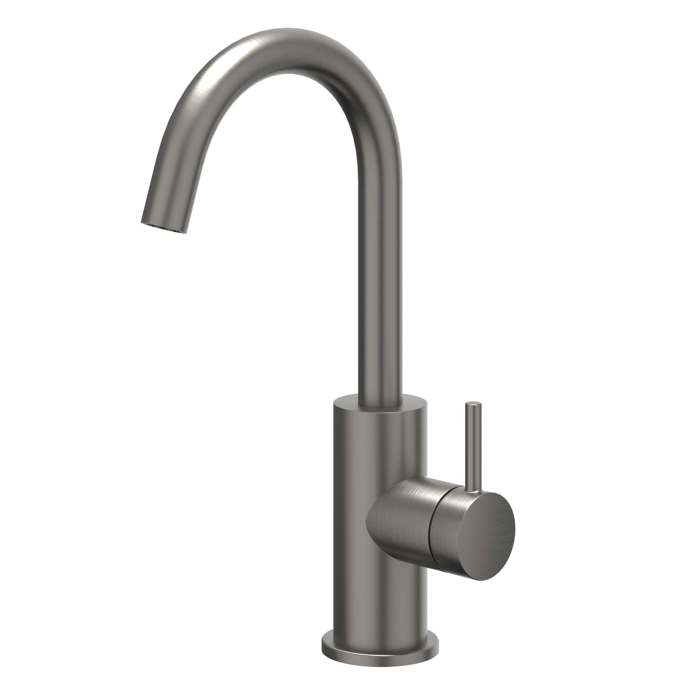 IVY Bond wastafelkraan hoog draaibare uitloop - geborsteld metal black PVD