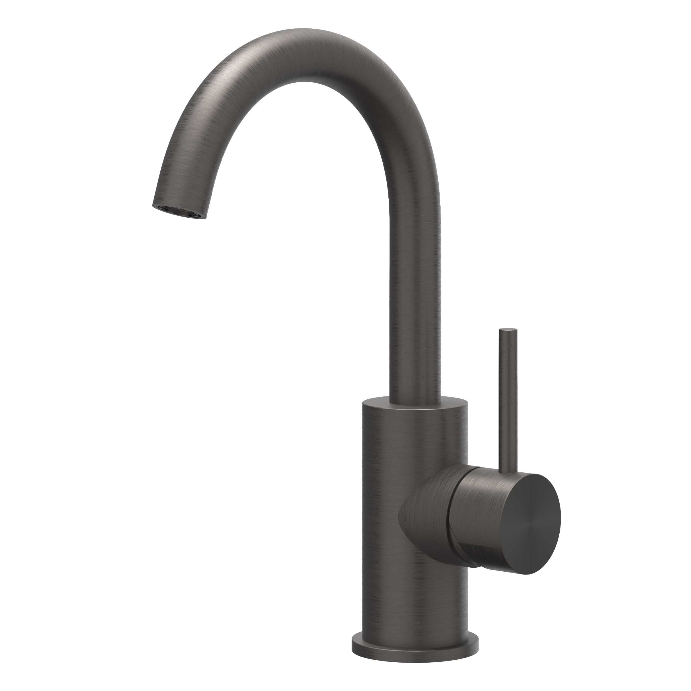 IVY Concord wastafelkraan draaibare uitloop - RVS 316 - geborsteld carbon black PVD