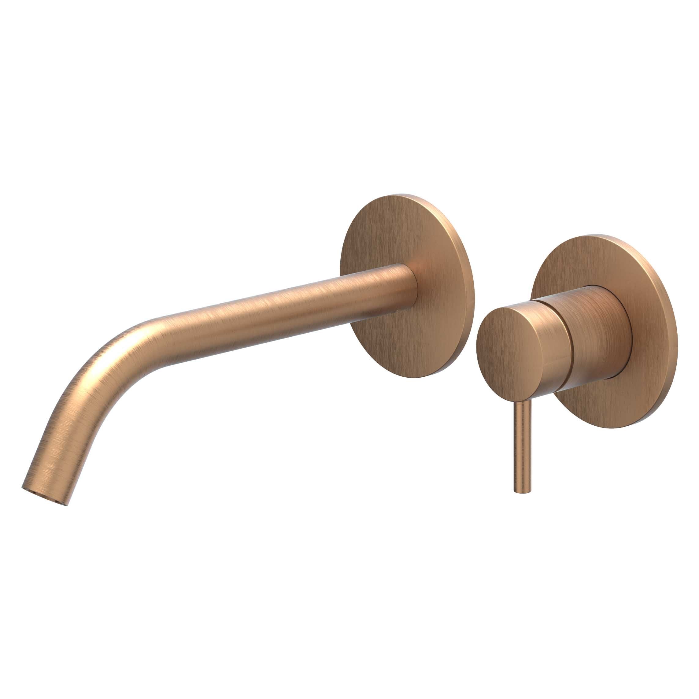 IVY Bond afbouwdeel voor inbouw wastafelkraan 19,5cm - geborsteld mat koper PVD