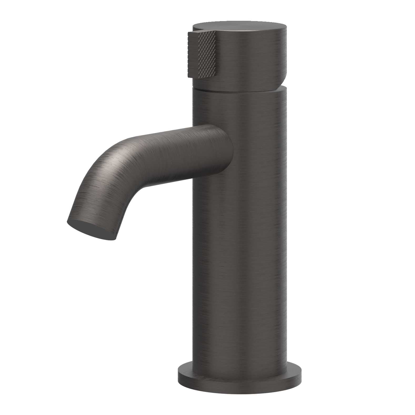 IVY Tribe wastafelkraan S model RVS 316 - geborsteld carbon black PVD