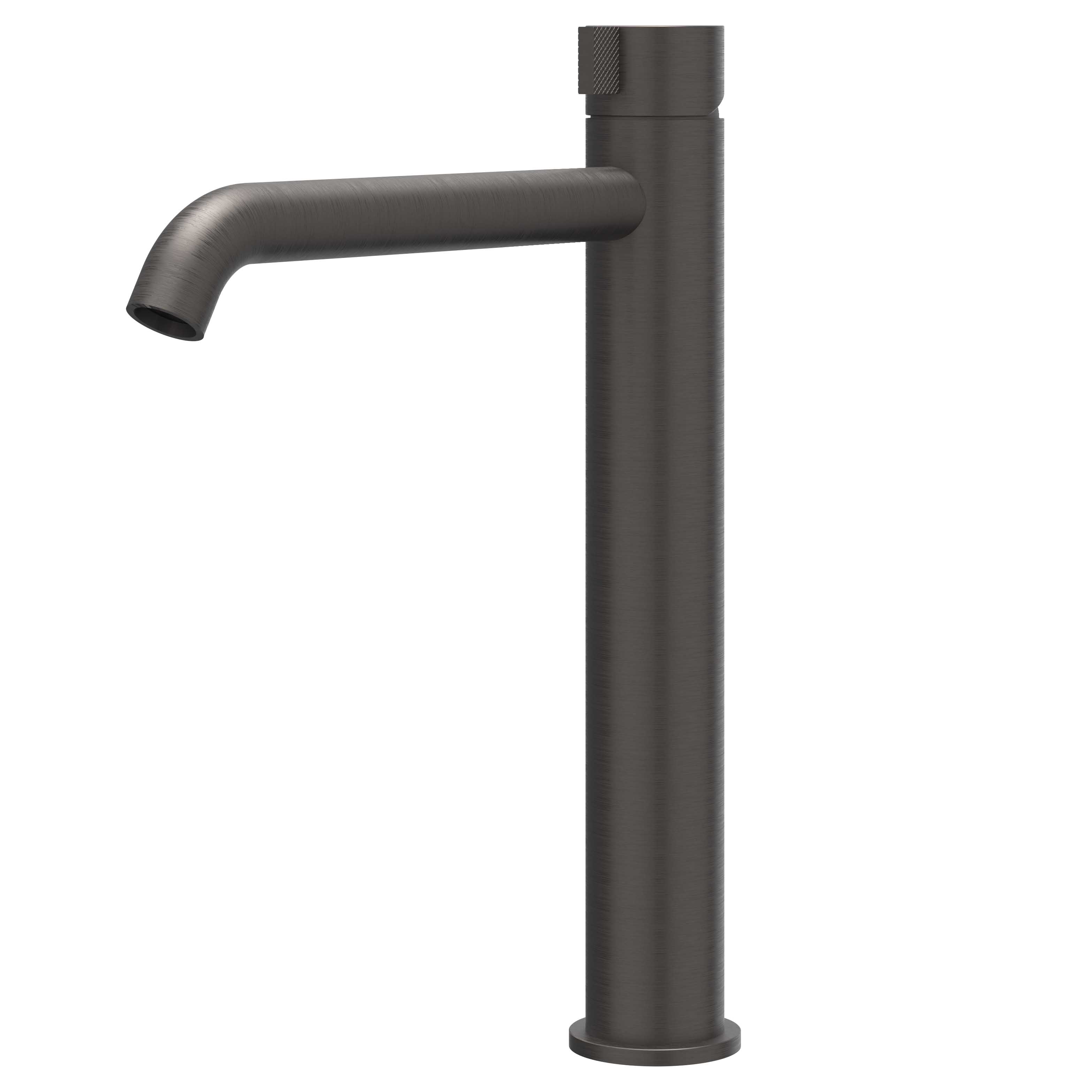 IVY Tribe wastafelkraan L model RVS 316 - geborsteld carbon black PVD