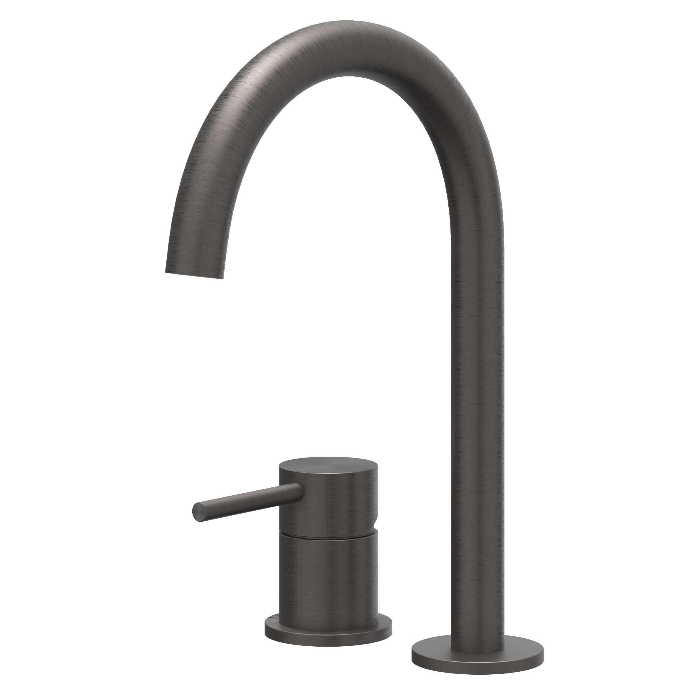 IVY Concord wastafelkraan 2-gats RVS 316 - geborsteld carbon black PVD