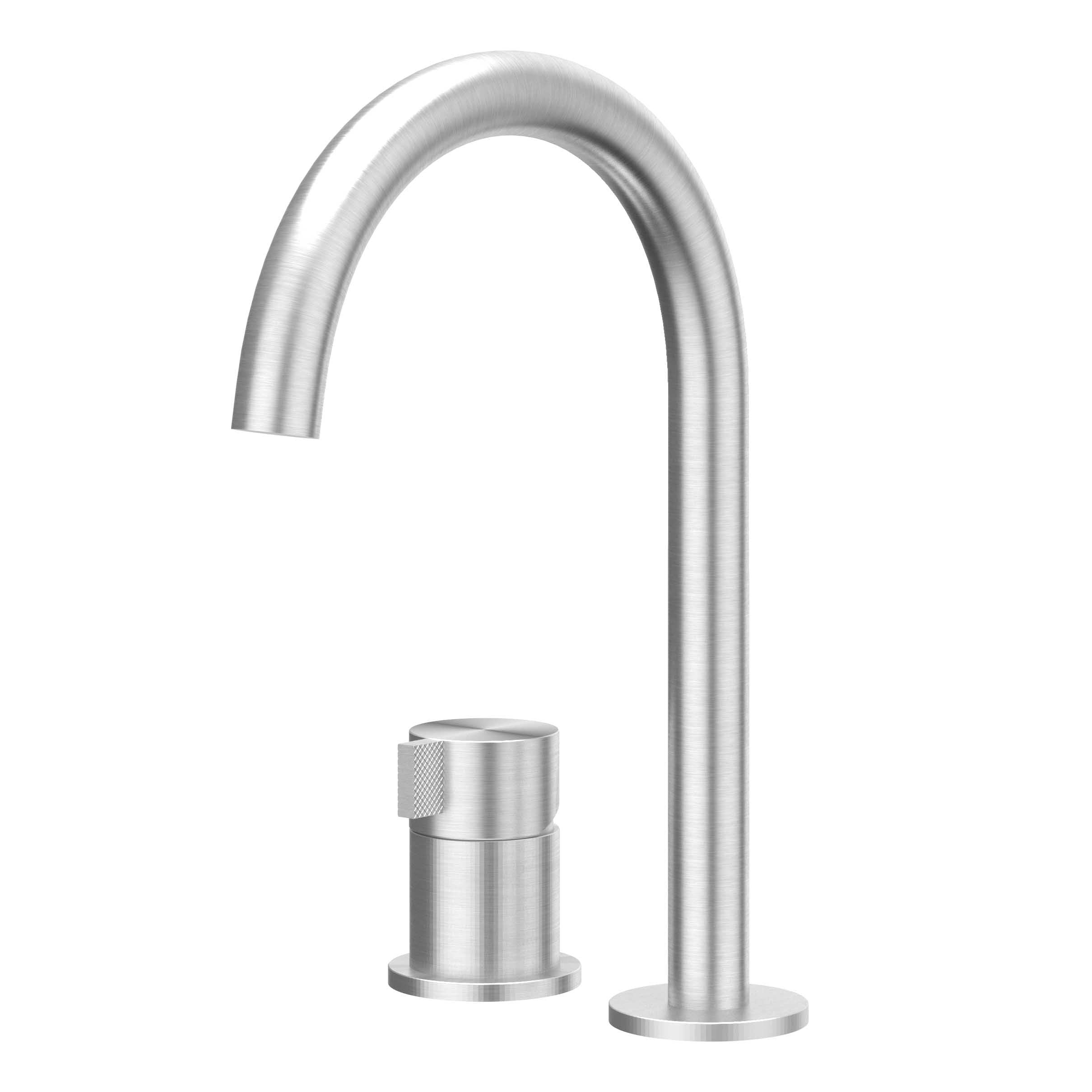 IVY Tribe wastafelkraan 2-gats RVS 316 - geborsteld RVS