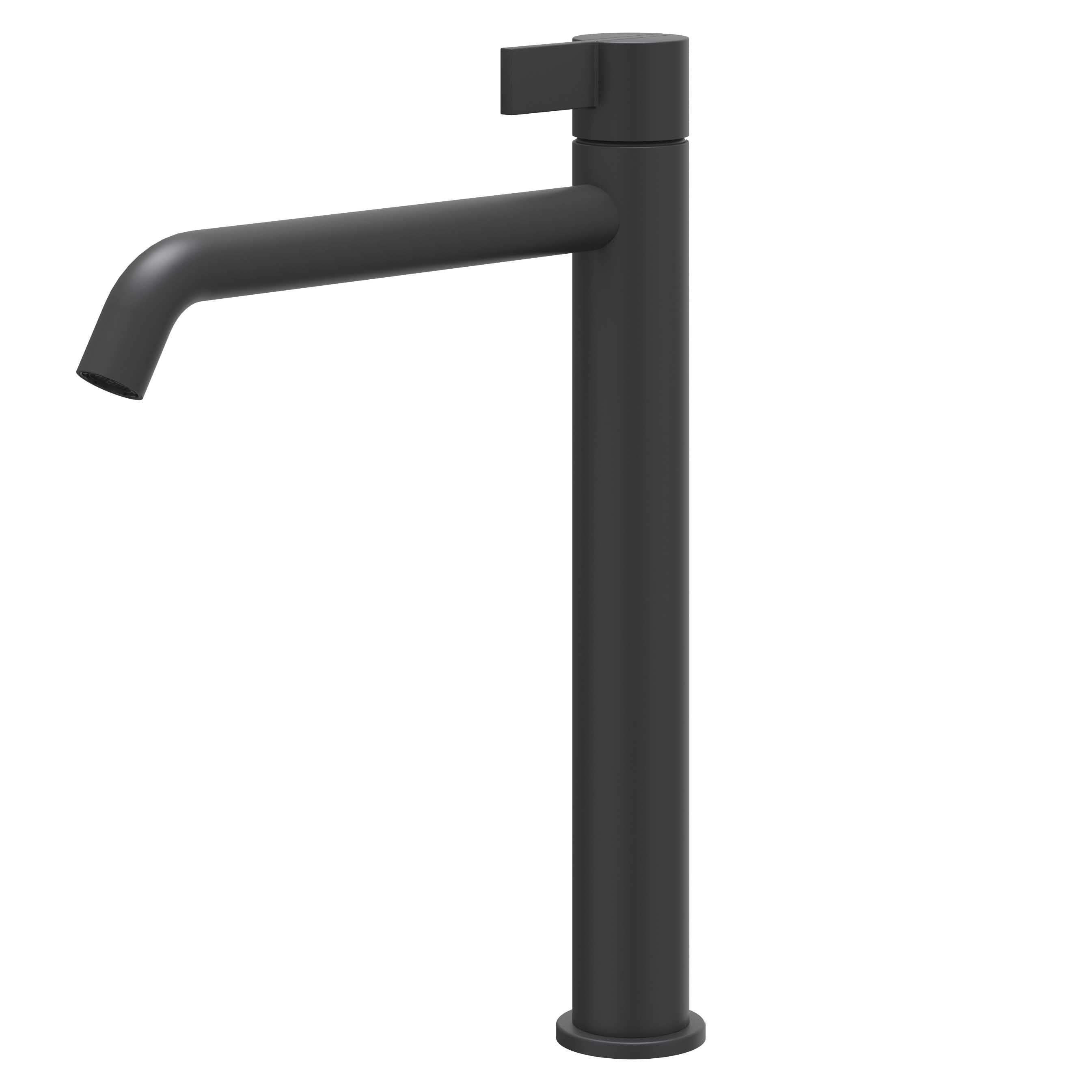 IVY Pact wastafelkraan verhoogd - L model - mat zwart PED