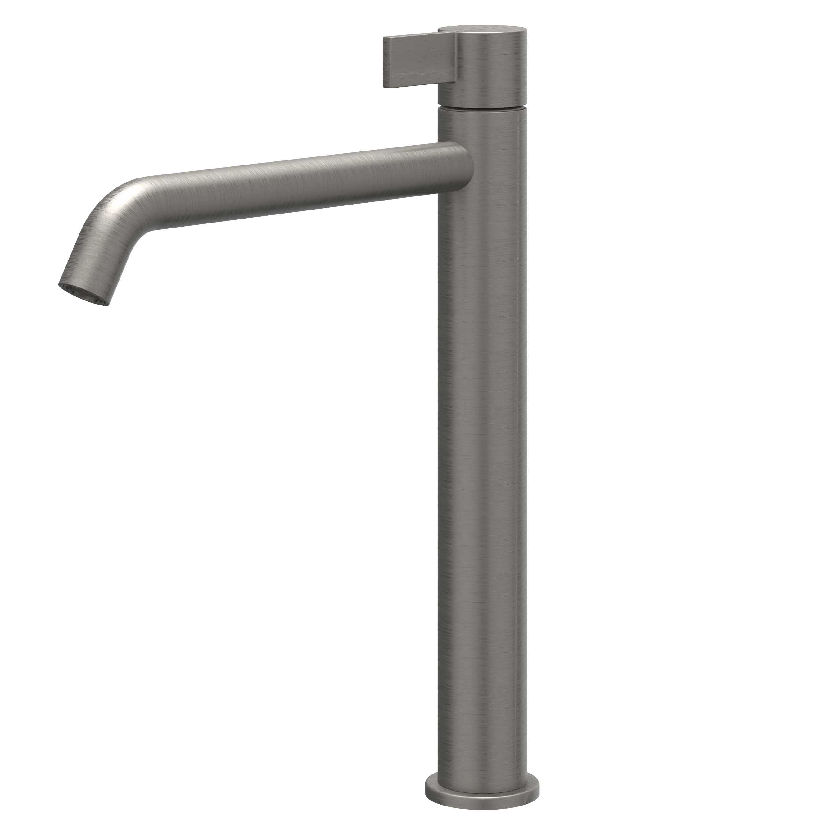 IVY Pact wastafelkraan verhoogd - L model - geborsteld metal black PVD