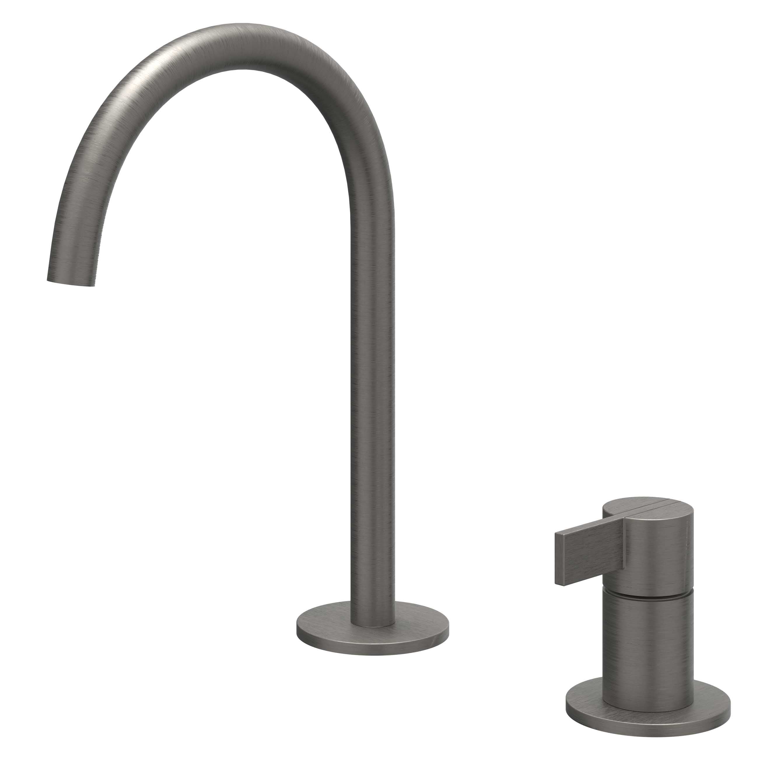 IVY Pact wastafelkraan 2-gats - geborsteld metal black PVD