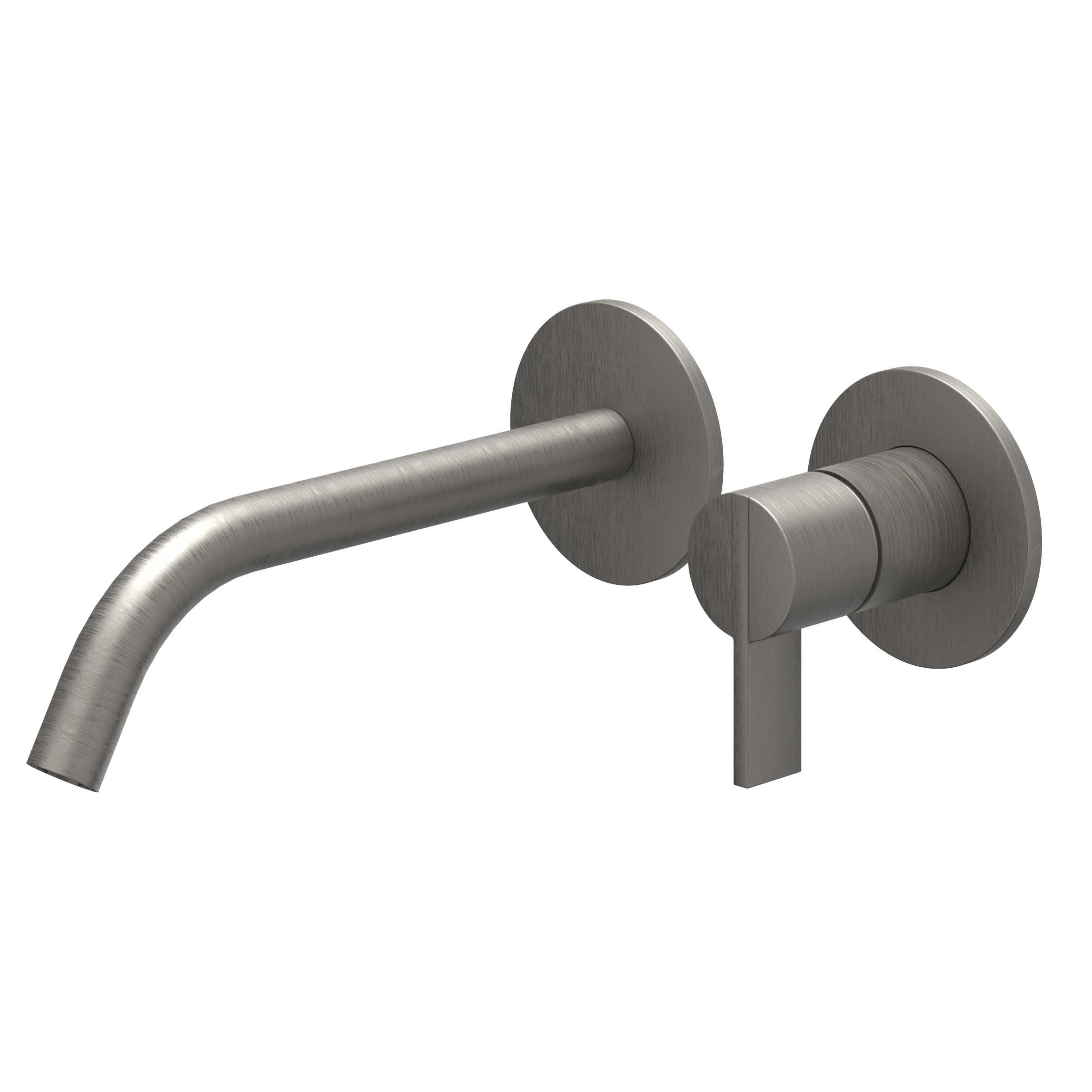 IVY Pact afbouwdeel voor inbouw wastafelkraan 19,5cm - geborsteld metal black PVD