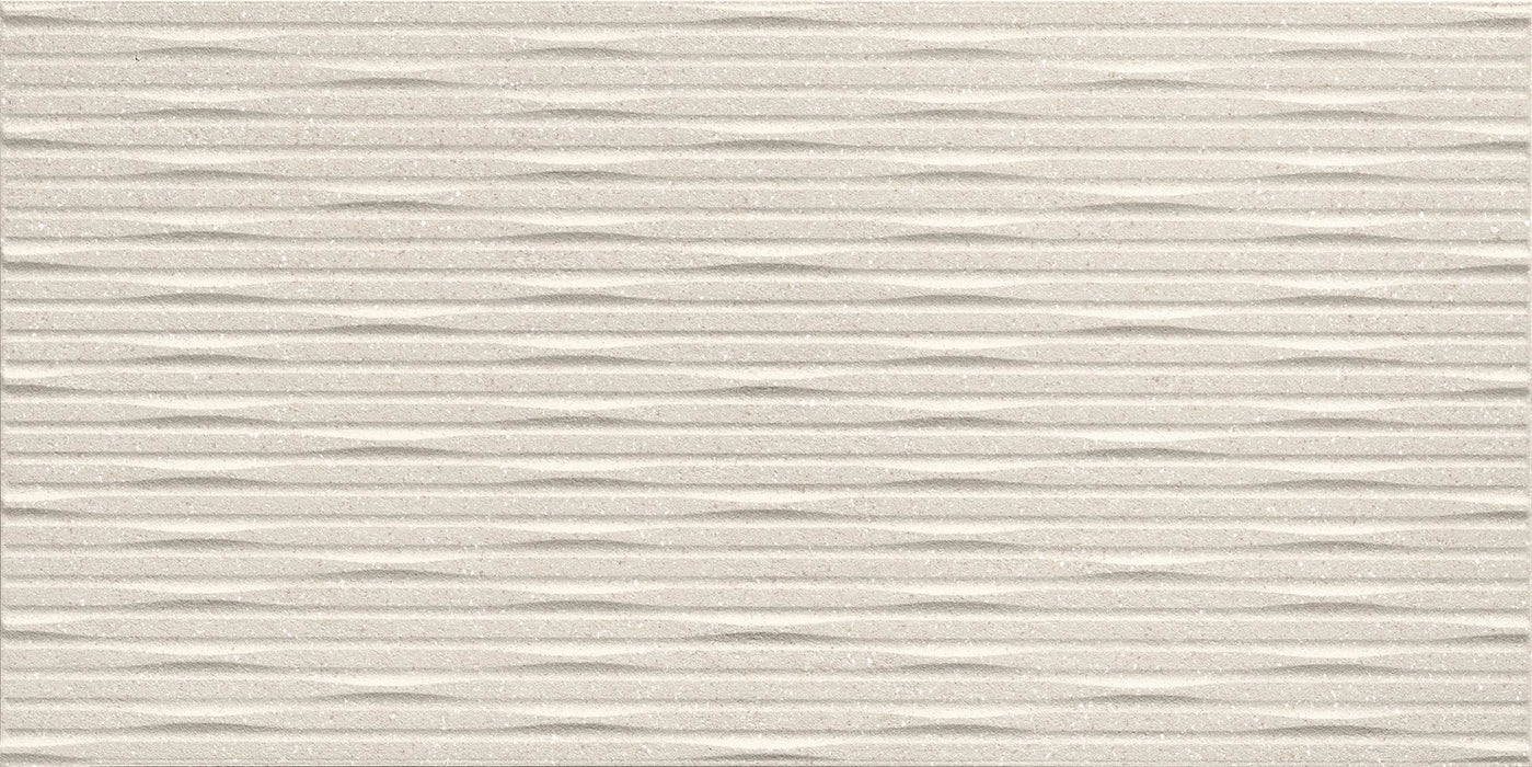 Atlas Concorde, 3d Wall Carve - A577 - Whittle Ivory, Matt, 40x80cm, 8.50mm, Rett.