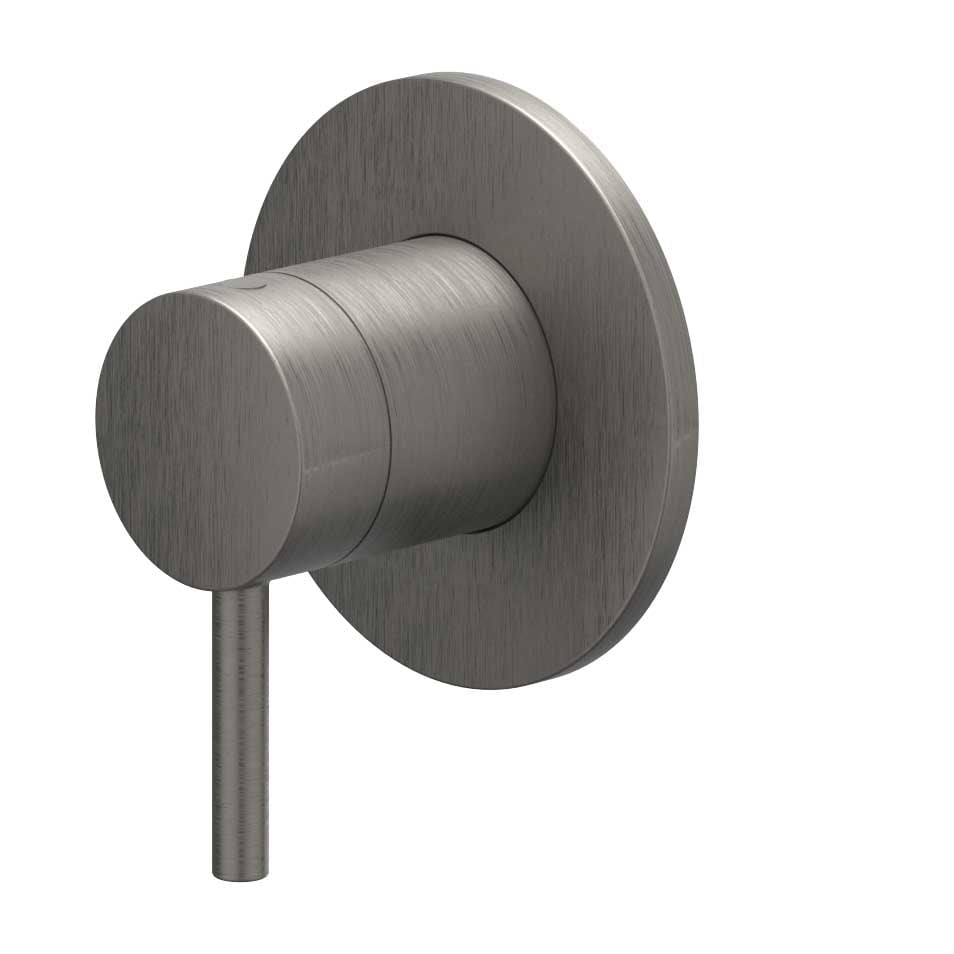 IVY Bond afbouwdeel inbouw 2-weg stop-omstel - geborsteld metal black PVD