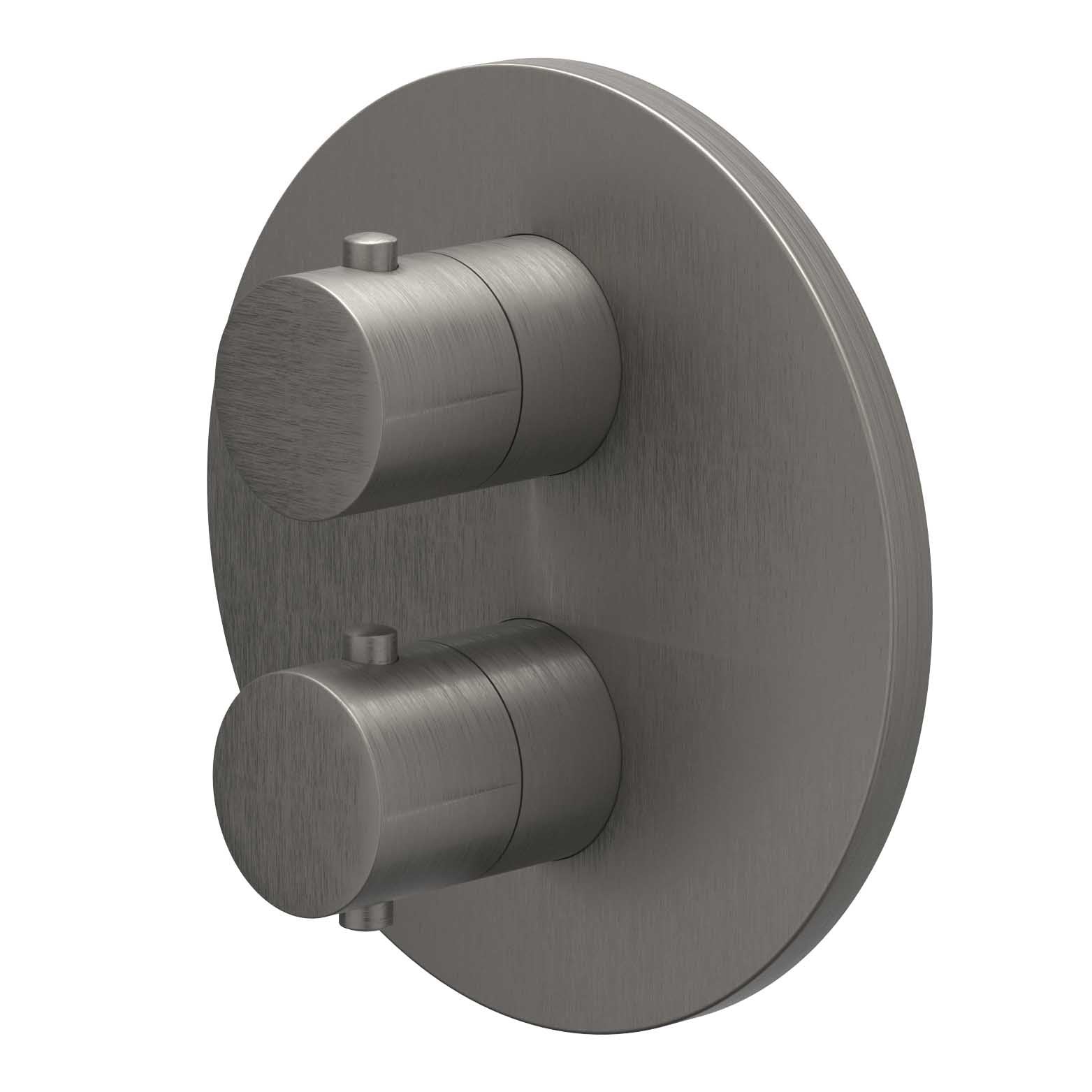IVY Bond afbouwdeel inbouwthermostaat 1 stopkraan - geborsteld metal black PVD