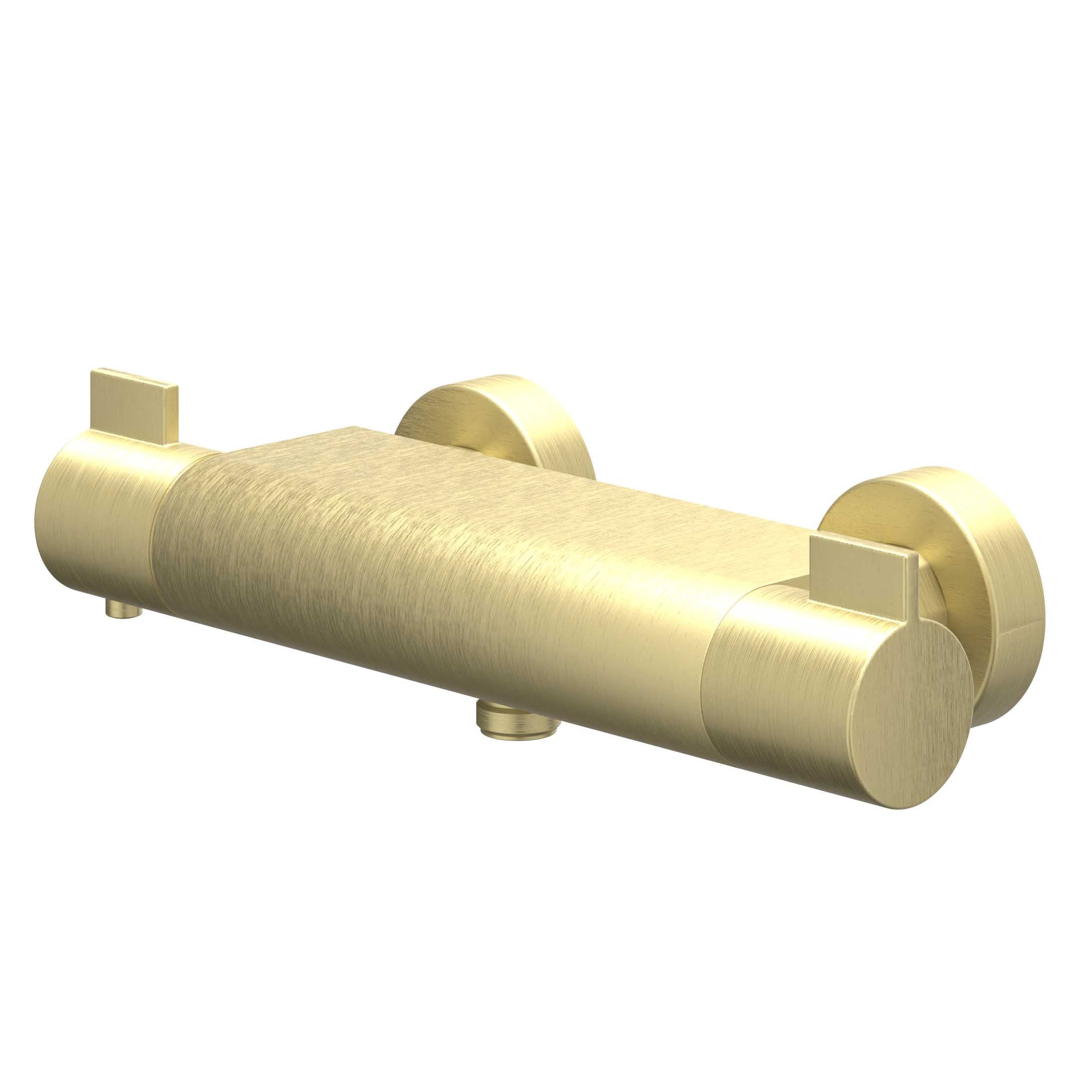 IVY Pact opbouw douchethermostaat - geborsteld mat goud PVD