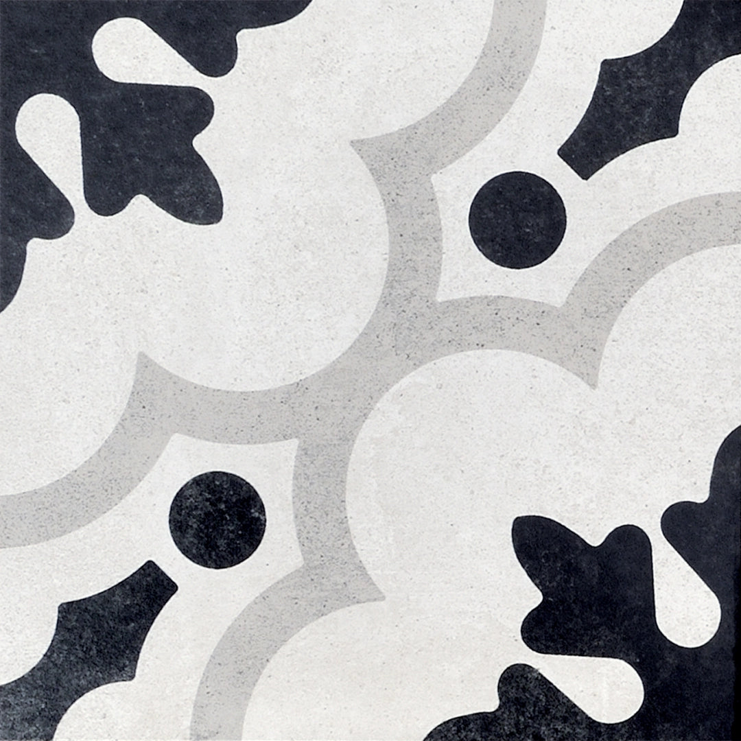 Ceramica Fioranese, Cementine Black&white - CBW20C2 - Black&white_2, Naturale, 20x20cm, 10.00mm, Rett.