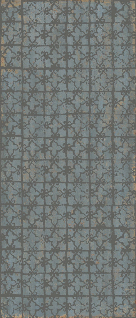 ABK, Poetry Decor - PF60010232 - Stamp Metal Verdigris, Naturale, 120x280cm, 6.00mm, Rett.