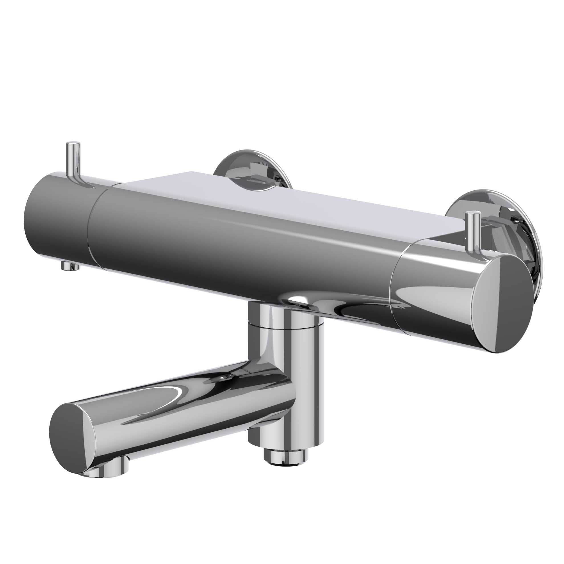 IVY Bond opbouw badthermostaatkraan draaibare uitloop cooltouch - chroom