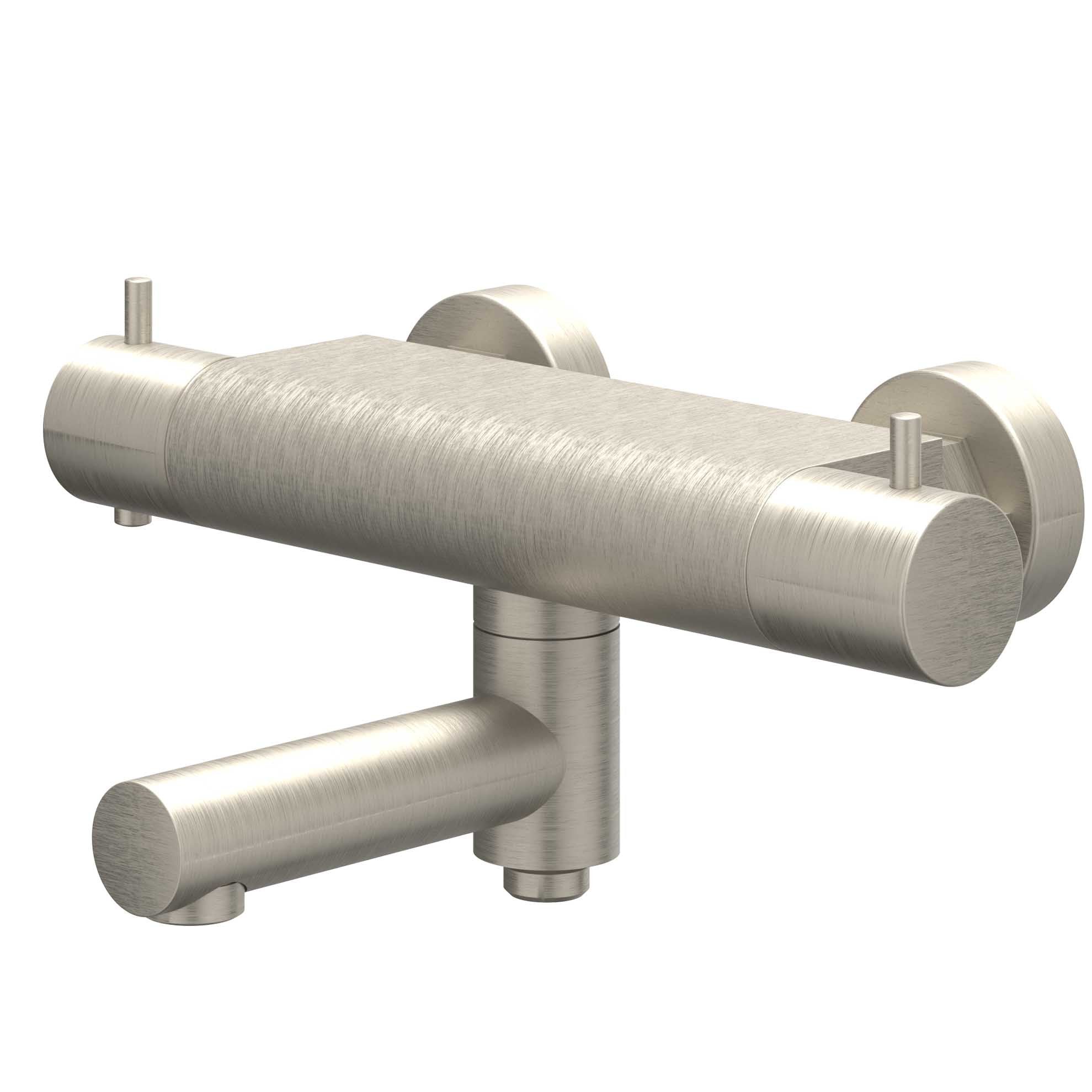 IVY Bond opbouw badthermostaatkraan draaibare uitloop cooltouch - geborsteld nickel PVD