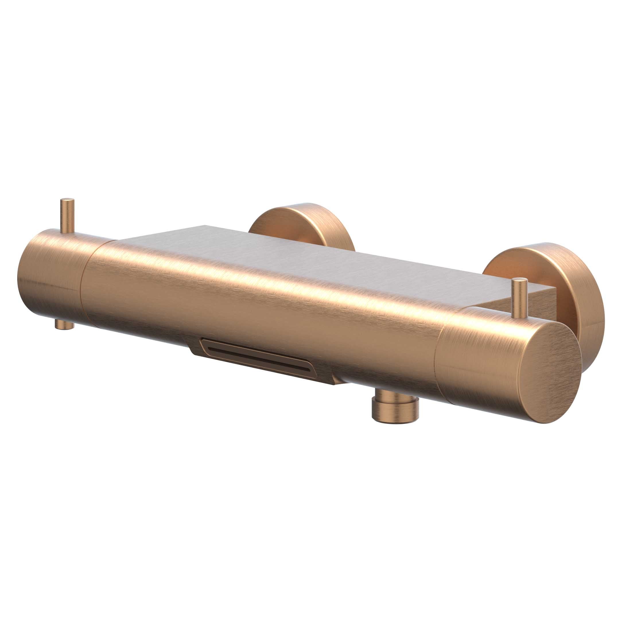 IVY Bond opbouw badthermostaatkraan cooltouch cascade uitloop - geborsteld mat koper PVD