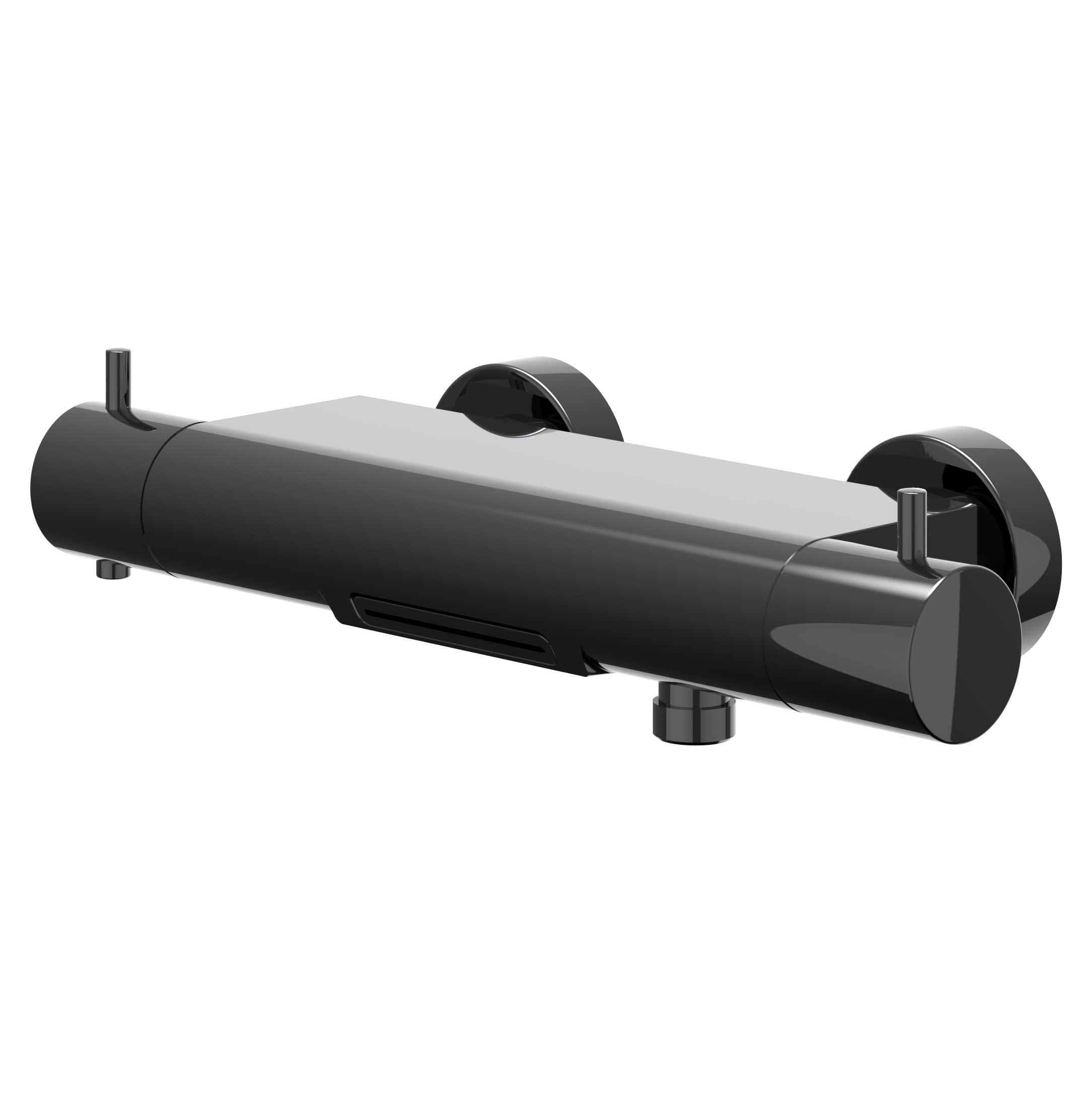 IVY Bond opbouw badthermostaatkraan cooltouch cascade uitloop - zwart chroom PVD