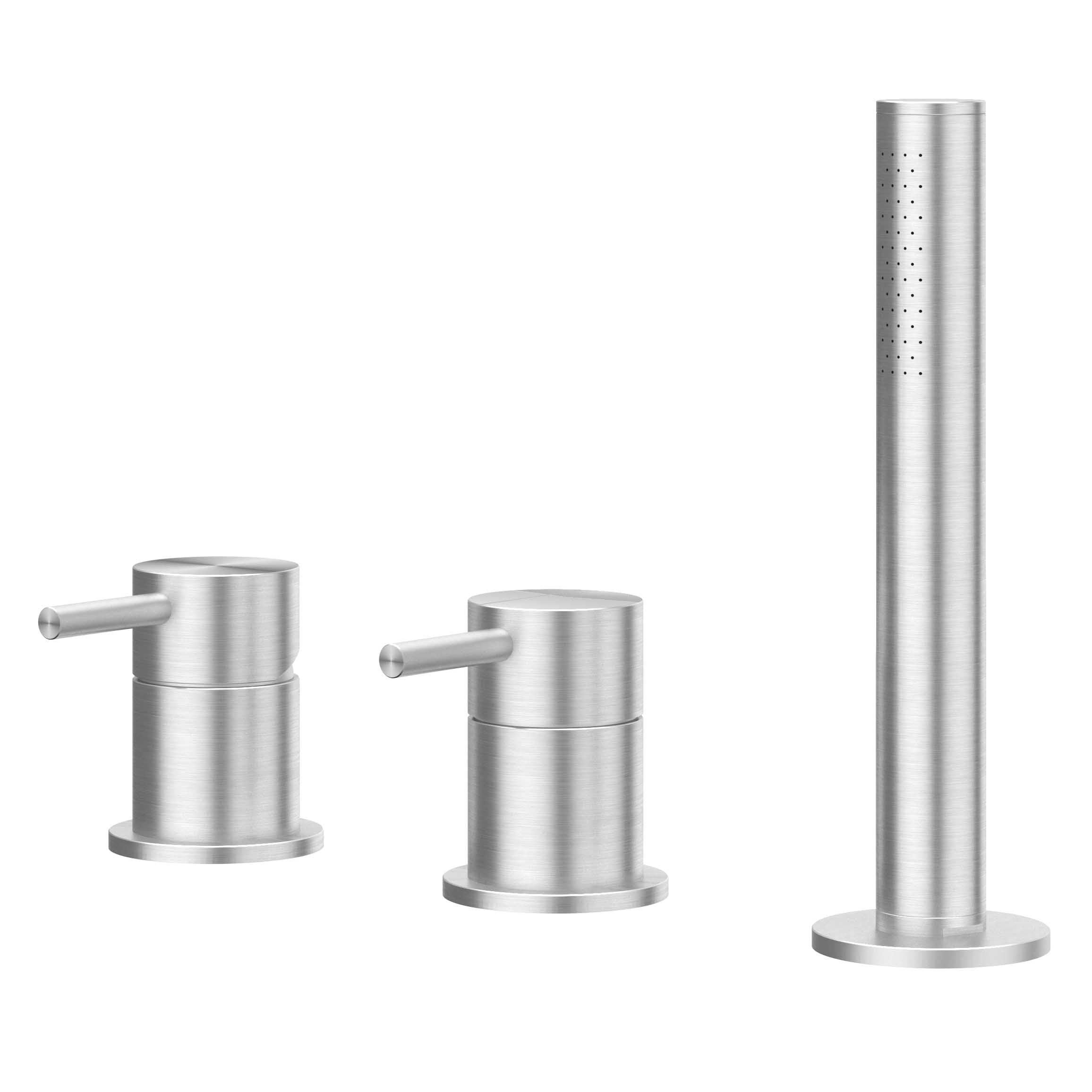 IVY Concord badrandcombinatie 3-gats RVS 316 - geborsteld RVS