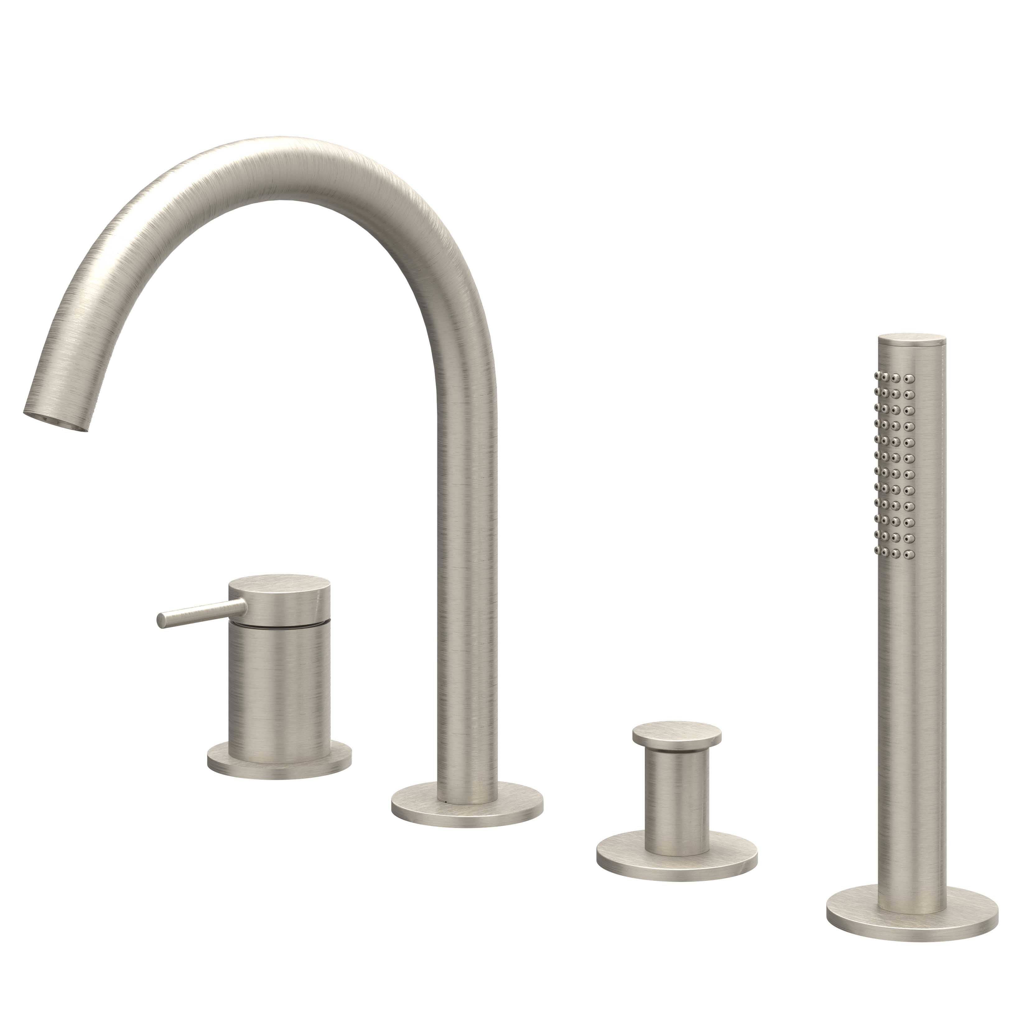 IVY Bond badrandcombinatie 4-gats - geborsteld nickel PVD