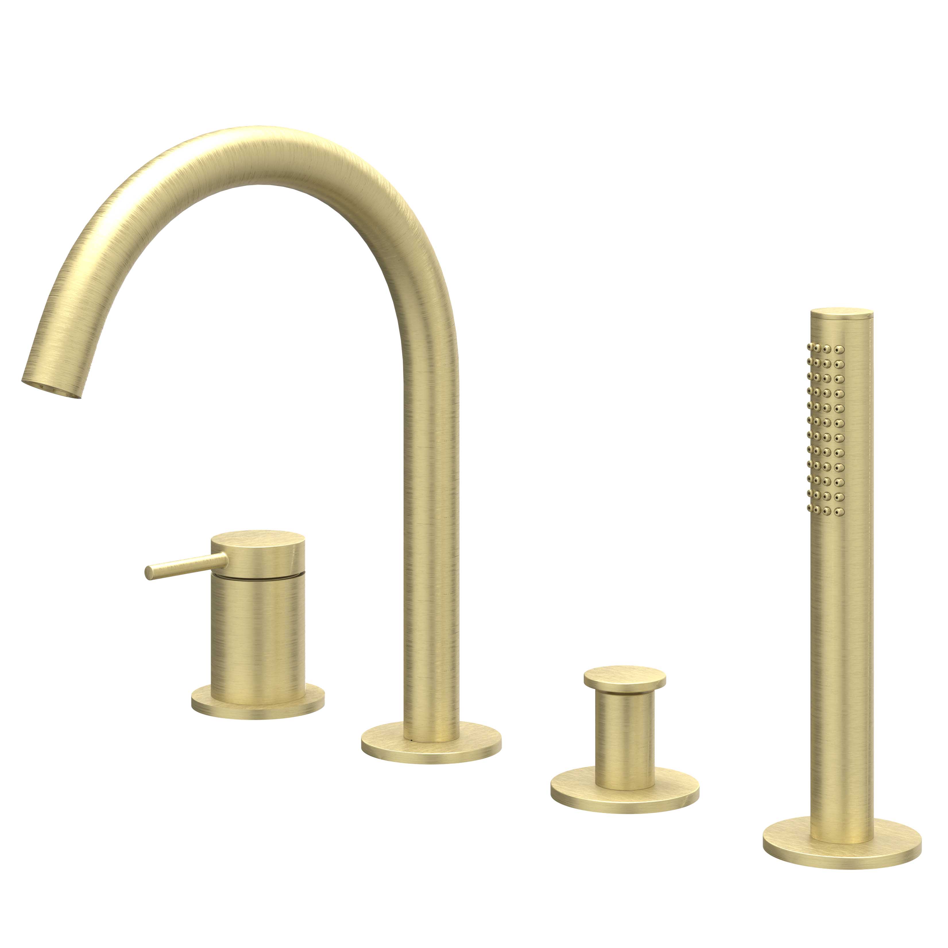 IVY Bond badrandcombinatie 4-gats - geborsteld mat goud PVD