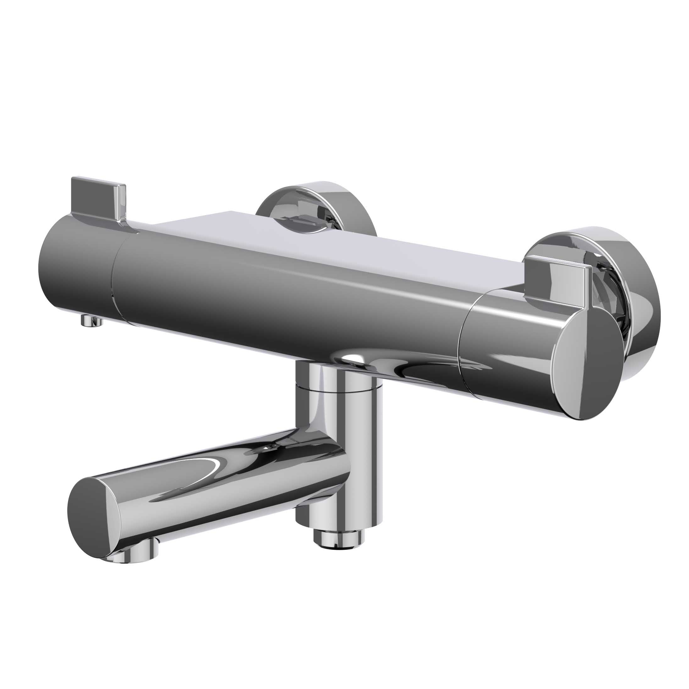 IVY Pact opbouw badthermostaatkraan draaibare uitloop cooltouch - chroom